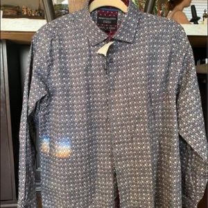 Mens large slim fit dress shirt
